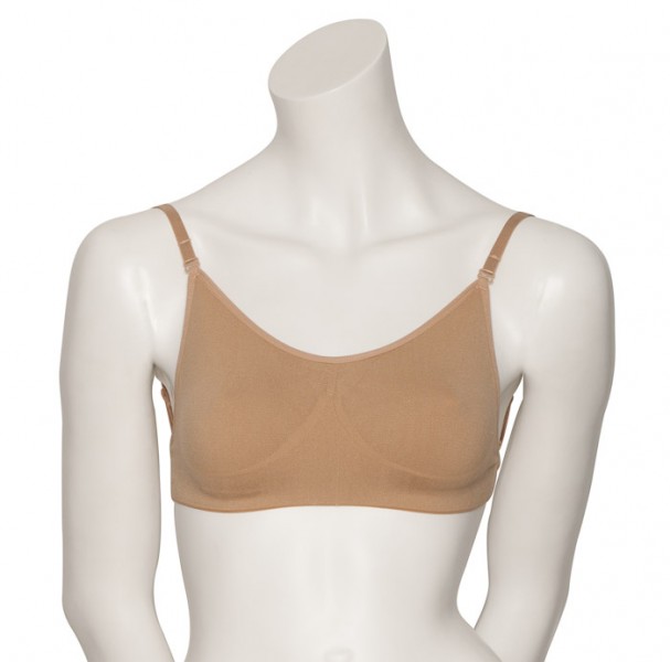 Silky Dance Girls Clear Back Padded Bra (8-12 Years) (Nude) at